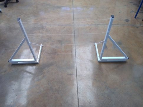 gallery/3 suporte para varal de parede articulado dobravel reforçado 80kg. medidas 60x35x35cm.